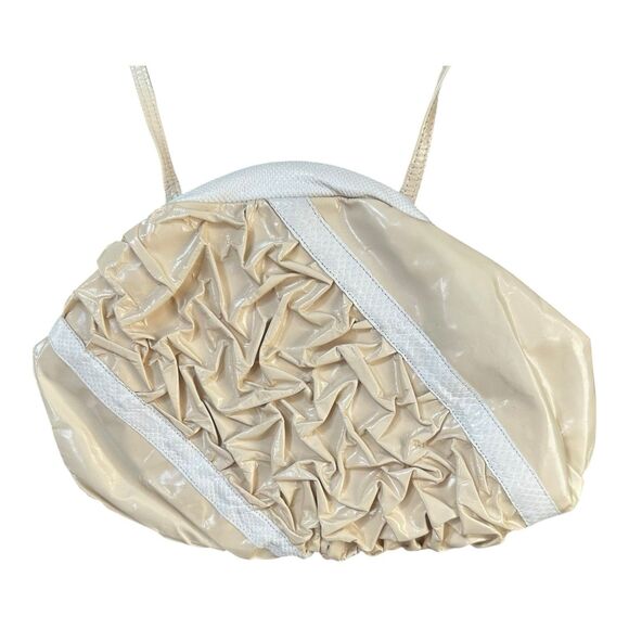 VTG Carlo Fiori Matelassé Handbag Italy Genuine Reptile Leather Original Tags - Picture 5 of 16